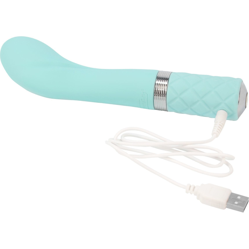 Вібратор для точки G – Pillow Talk Sassy Teal з кристалом Swarovski, у розкішній подарунковій упаковці
