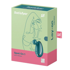Вібратор для зовнішньої стимуляції – Satisfyer Spot On 1 Green – гнучкий відросток, 12 віброрежимів