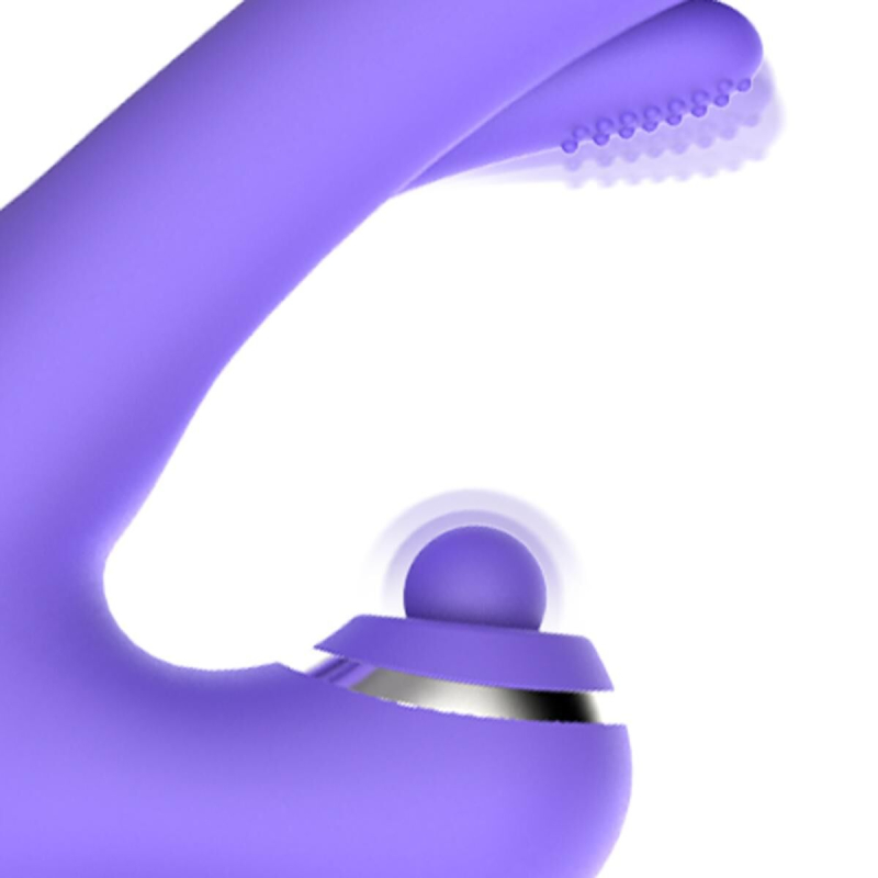Вібратор-кролик для точки G та клітора Good Vibes Only Tess Rabbit Vibrator with G-Spot, фіолетовий