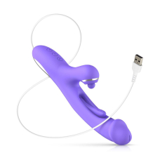 Вібратор-кролик для точки G та клітора Good Vibes Only Tess Rabbit Vibrator with G-Spot, фіолетовий