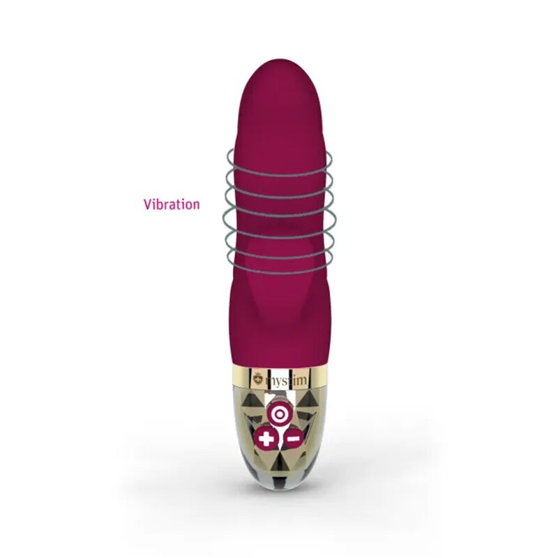 Вібратор-кролик – Mystim Hop Hop Bob Fuchsia – потужний мотор, 8 режимів + 5 рівнів інтенсивності, гнучкий стовбур