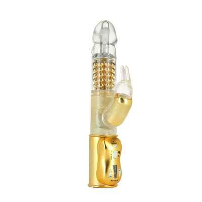 Вибратор-кролик с перламутровым массажем Dorcel Orgasmic Rabbit Gold – 7 режимов вибрации и 6 режимов вращения