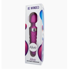 Вібратор мікрофон (міні вібромасажер) Alive Be Wanded Purple – 16 режимів вібрації, оксамитовим силікон