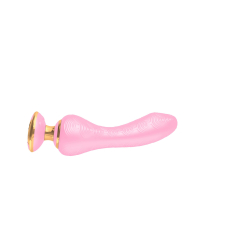 Вібратор точки G з гнучким текстурованим стовбуром – Shunga Sanya Light Pink – 10 режимів + 5 інтенсивності