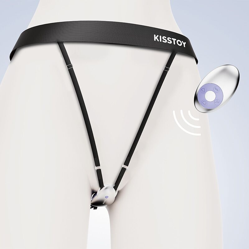 Вібратор у трусики з поясом для фіксації – KISSTOY Viosecret – пульт керування
