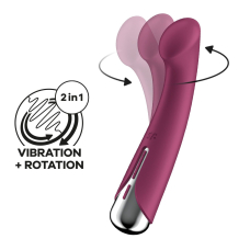 Вибратор с ротацией для точки G – Satisfyer Spinning G-Spot 1 Red – 12 виброрежимов, 5 настроек ротаций