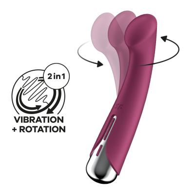 Вібратор з ротацією для точки G – Satisfyer Spinning G-Spot 1 Red – 12 віброрежимів, 5 налаштувань ротацій