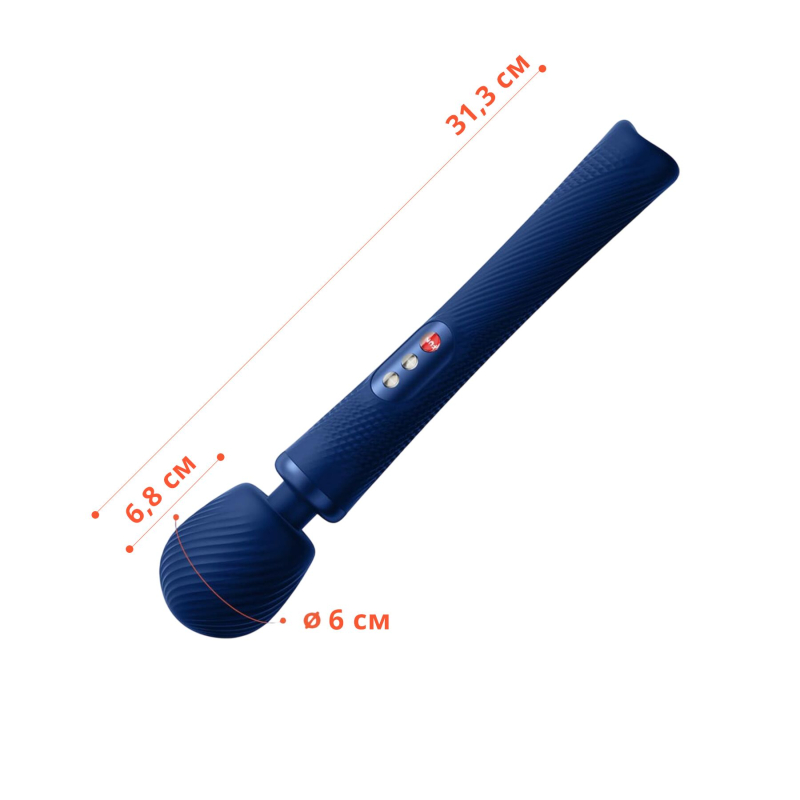 Вібромасажер – Fun Factory VIM Wand Midnight Blue – гнучка головка, багато режимів