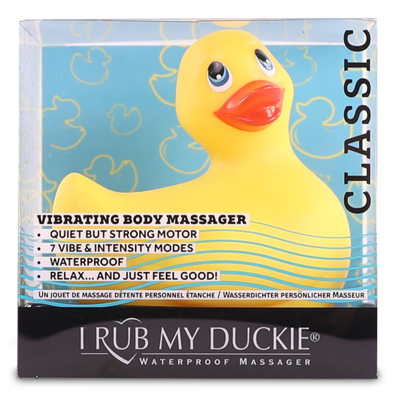 Вібромасажер Качечка – I Rub My Duckie Classic Yellow v2.0 – 7 режимів, водозахист