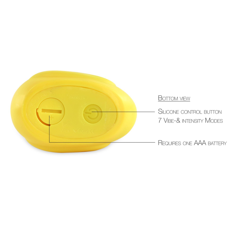 Вібромасажер Качечка – I Rub My Duckie Classic Yellow v2.0 – 7 режимів, водозахист