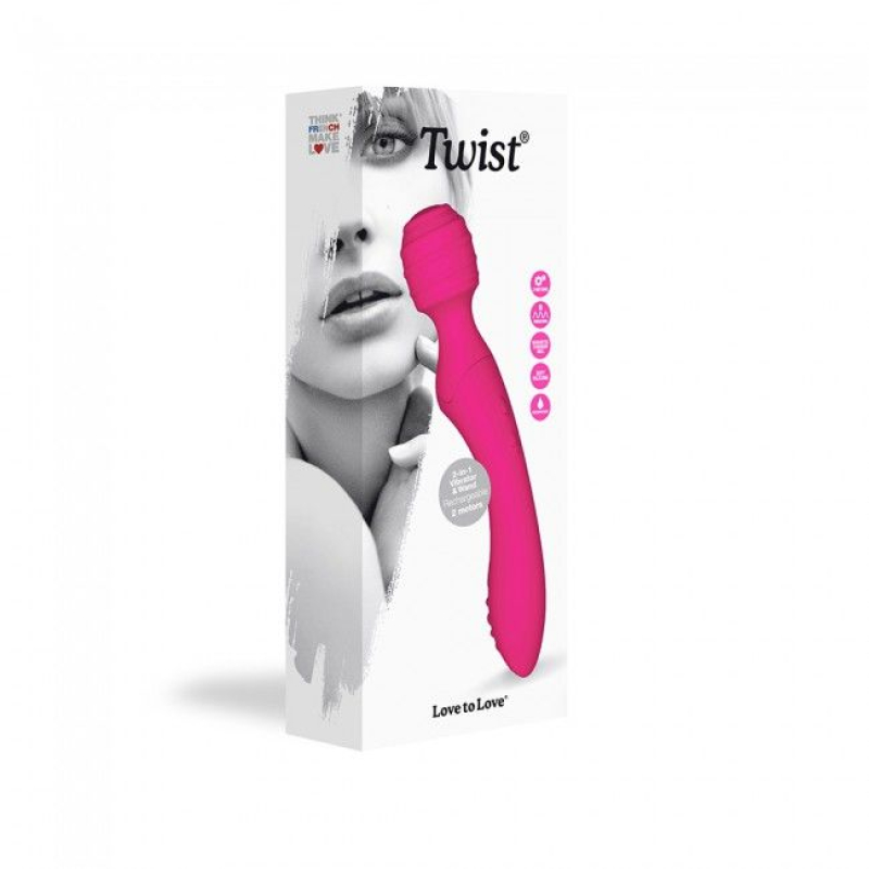 Вібромасажер – Love To Love TWIST Rose з подвійним ефектом – поєднання стимуляції клітора та точки G, 8 режимів