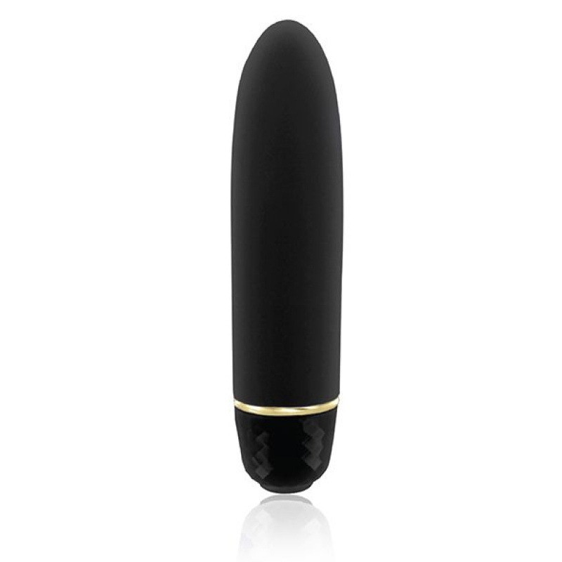 Вібропуля – RIANNE S Classique Vibe – 7 режимів, чохол-косметичка Stud Black