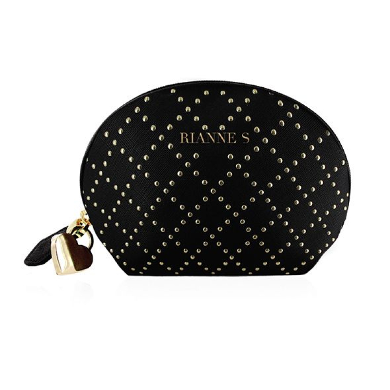 Вібропуля – RIANNE S Classique Vibe – 7 режимів, чохол-косметичка Stud Black