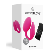 Віброяйце з кліторальною та вагінальною стимуляцією Love To Love Wonderlove – 5 режимів, пульт куревання