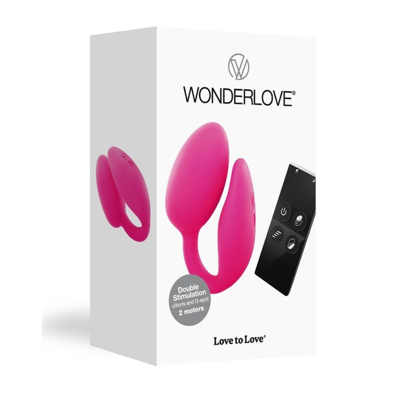 Виброяйцо с клиторальной и вагинальной стимуляцией Love To Love Wonderlove – 5 режимов, пульт управления