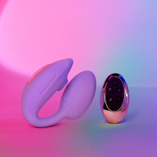 Віброяйце з вакуумною кліторальною стимуляцією – Love To Love Wonderlover VIVA MAUVE