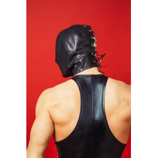 Закритий шкіряний капюшон D&A Deprivation mask Leather