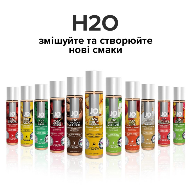 Смазка на водной основе JO H2O – Juicy Pineapple (30 мл) без сахара, растительный глицерин