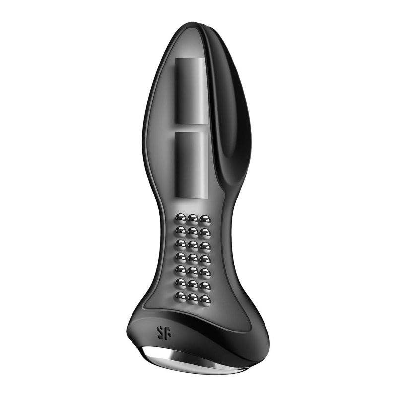 Анальная смарт-вибропробка с перлинным массажем Satisfyer Rotator Plug 2+ Black