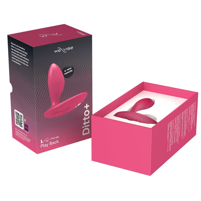 Анальная смарт-вибропробка We-Vibe Ditto+ Cosmic Pink с пультом ДК