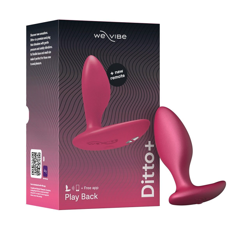 Анальная смарт-вибропробка We-Vibe Ditto+ Cosmic Pink с пультом ДК