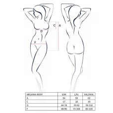 Боді Passion MELANIA BODY S/M, чорний колір