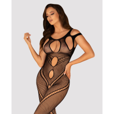 Бодістокінг Obsessive Bodystocking G322 S/M/L, фантасмагорично–силуетний крій