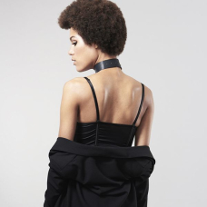Чокер Bijoux Indiscrets MAZE – Wide Chocker Чорний колір