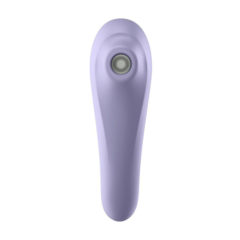 Дистанційний смарт вібратор + вакуумний стимулятор Satisfyer Dual Pleasure Mauve – керування з телефона на відстані