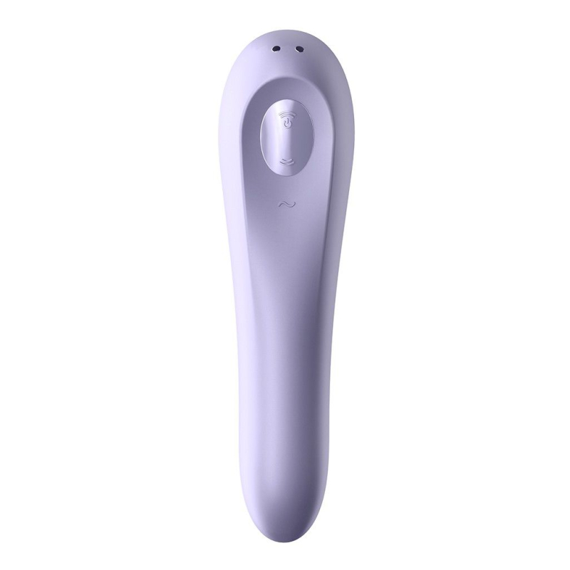 Дистанційний смарт вібратор + вакуумний стимулятор Satisfyer Dual Pleasure Mauve – керування з телефона на відстані