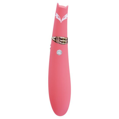 Двусторонний вакуумный стимулятор с вибрацией – CuteVibe Foxy Sakura – 10 вибро + 5 интенсивностей вакуума