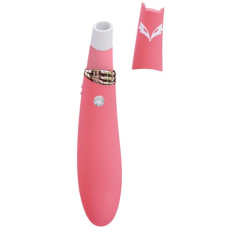Двосторонній вакуумний стимулятор з вібрацією – CuteVibe Foxy Sakura – 10 вібро + 5 інтенсивностей вакууму