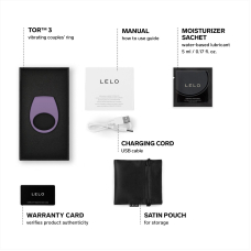 Эрекционное кольцо с вибрацией LELO Tor 3 Violet Dusk