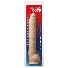 Фалоімітатор Doc Johnson Dick Rambone Cock White, ПВХ, довжина 42 см, діам. 6 см