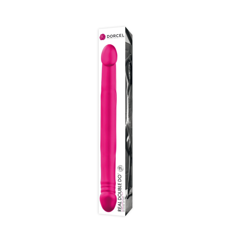 Великий двосторонній фалоімітатор Dorcel Real Double Do Magenta, довжина 42 см, діам. 4 см