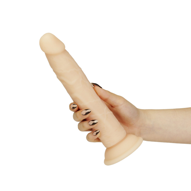 Фаллоимитатор Naked Addiction Dual Density Bendable Dildo Vanilla, длина 22.8 см, вибропуля в подарок