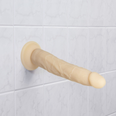 Фалоімітатор Naked Addiction Dual Density Bendable Dildo Vanilla, довжина 22.8 см, вібропуля в подарунок