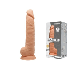 Великий фалоімітатор SilexD Arnold Flesh, двошаровий, силікон + Silexpan, довжина 26.3 см