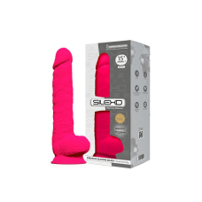 Великий двошаровий фалоімітатор SilexD Kingston Pink, силікон + Silexpan, довжина 38 см, діам. 7 см