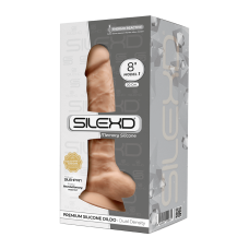 Фалоімітатор SilexD Vetus Flesh (MODEL 1), довжина 21.5 см, діам. 4.2 см, двошаровий, силікон + Silexpan