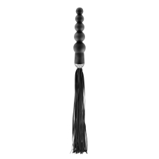 Флогер с ручкой - анальным бусом Fetish Tentation Whip with Rosary Handle