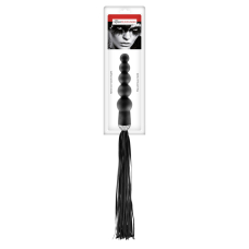 Флогер с ручкой - анальным бусом Fetish Tentation Whip with Rosary Handle