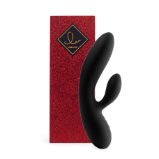 Гнучкий вібратор-кролик з двома потужними моторами FeelzToys Lea Rabbit Black – 48 комбінацій вібрацій