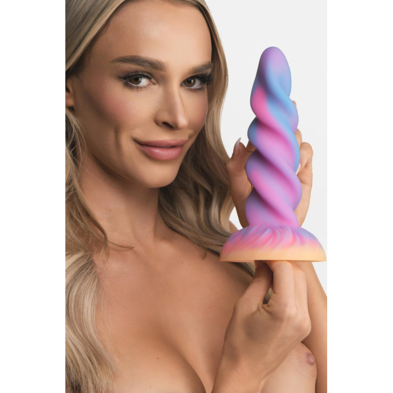 Хентай Дилдо Creature Cocks Unicorn Glow-in-the-Dark 20.6 см – світиться в темряві