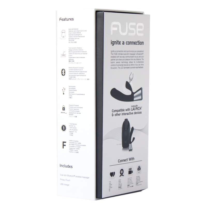 Інтерактивний вібратор-кролик – Ohmibod Fuse for Kiiroo Black – керування з телефона на відстані