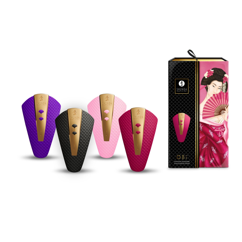 Кліторальний вібратор – Shunga Obi Raspberry – 10 режимів вібрації, 5 рівнів інтенсивності