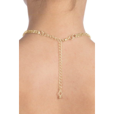Кольє зі стразами Bijoux Pour Toi – Audrey Золотистий