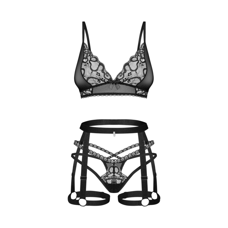 Комплект Obsessive Blomentis 3–pcs set XL/2XL
