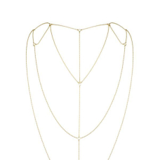 Цепочка для спины Bijoux Indiscrets Magnifique Back and Cleavage Chain – Золотистый, украшение для тела