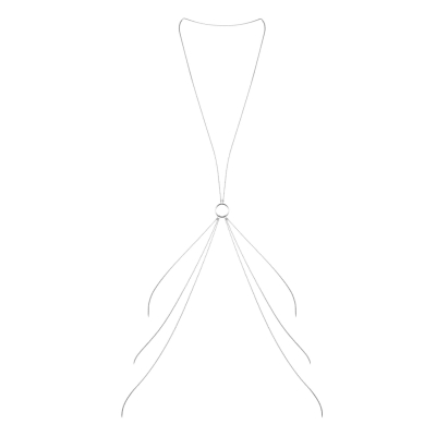 Цепочка для тела Bijoux Indiscrets Magnifique 8 Body Chain – Серебристый